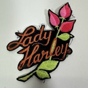 Harley Davidson Lady Harley Rose Patch Embroidered Biker Iron On USA